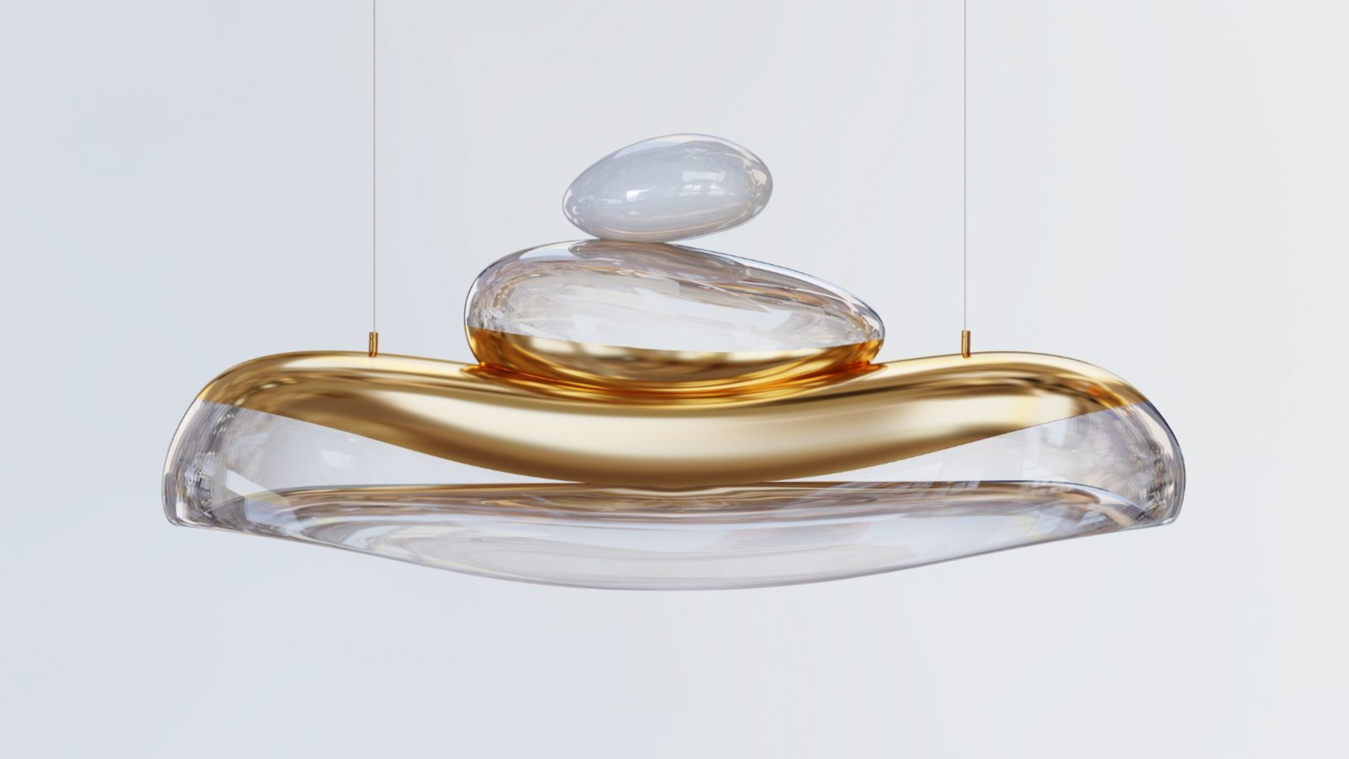 Collection - Pebble Chandelier Sunset